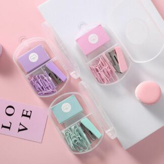 Mini Color Metal Stapler Set With Binding Tools