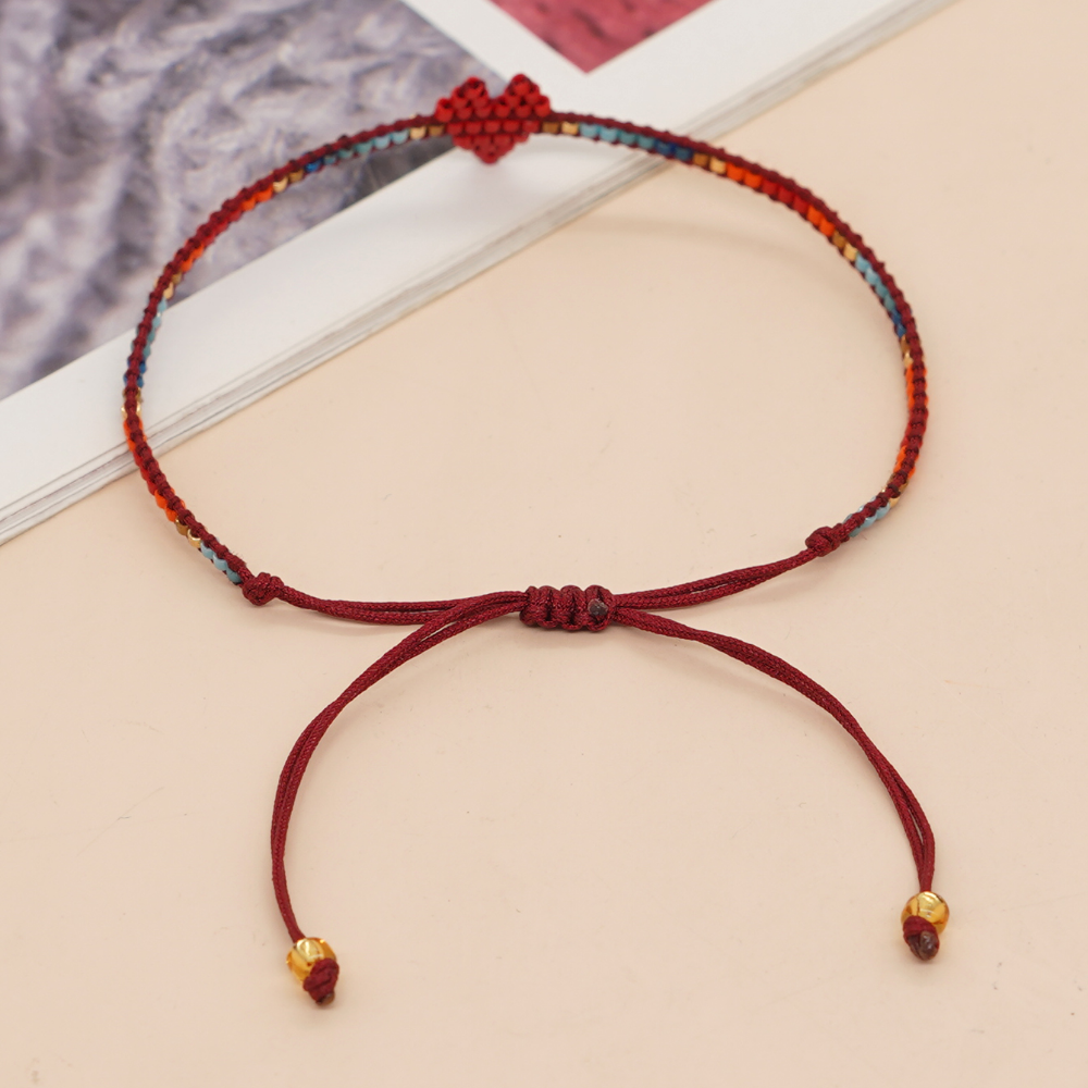 Beaded Heart Lover Handmade Bracelets Rainbow - Image 5