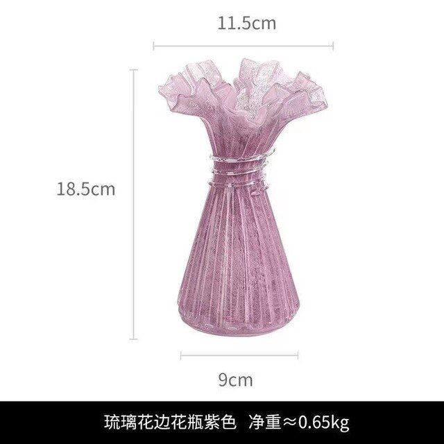 Modern Luxury Handmade Lace Vase, Purple - Image 2