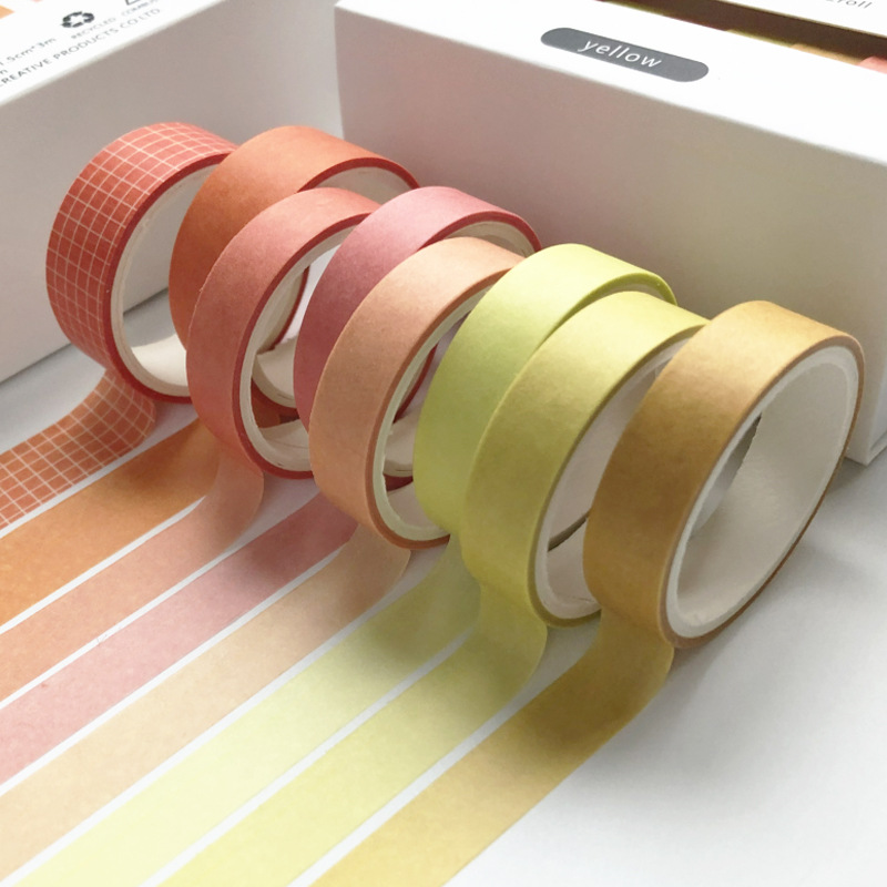 Pure Color Basic Style Decoration Washi Masking Tape - Image 3