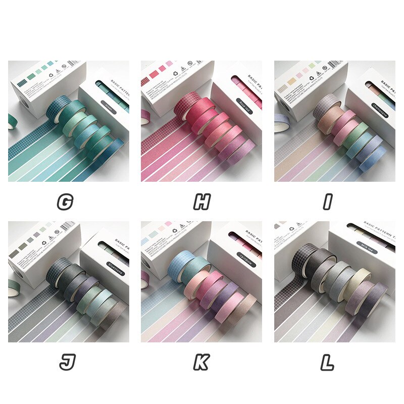 Pure Color Basic Style Decoration Washi Masking Tape - Image 5