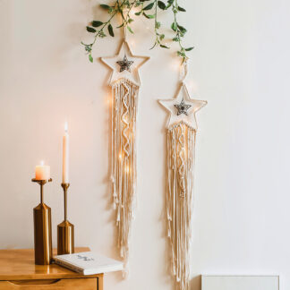 Star Macrame Tapestry Wall Hanging Boho