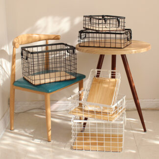 Multi-Size Simple Wrought Iron Storage Basket