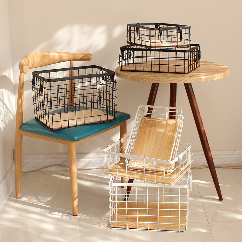 Multi-Size Simple Wrought Iron Storage Basket