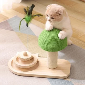 Mushrooms Cat Scratch Board Sisal Cat Tree Toy