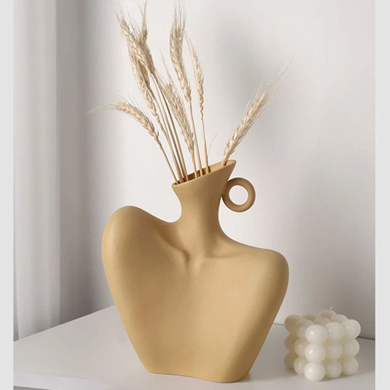 Ceramic Abstract Flower Vase Nordic Art Vase