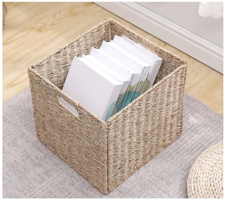 Natural Plant Foldable Storage Basket Sea Grass - Image 3