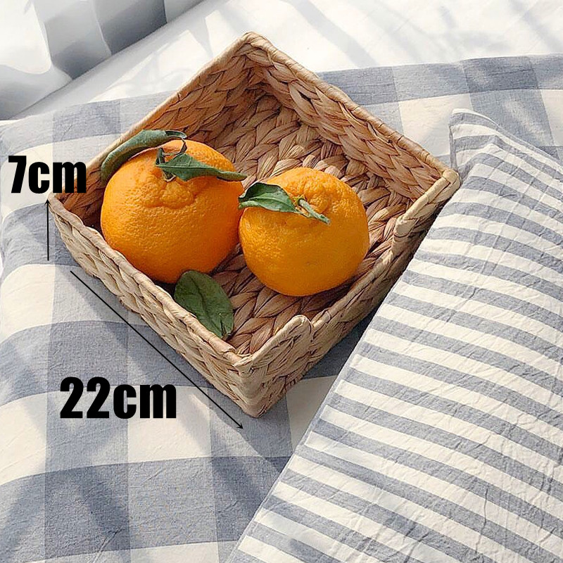 Natural Straw Woven Hyacinth Storage Basket - Image 4