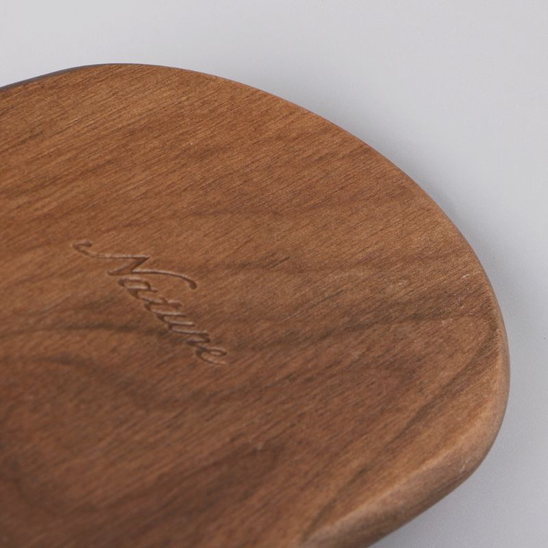 Natural Walnut Wood Metal Bookends - Image 4