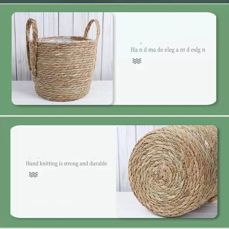 Natural Wicker Basket, Clothes Storage - Image 3