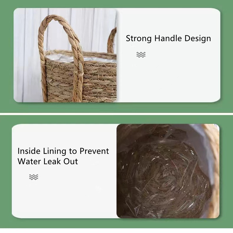 Natural Wicker Basket, Clothes Storage - Image 4