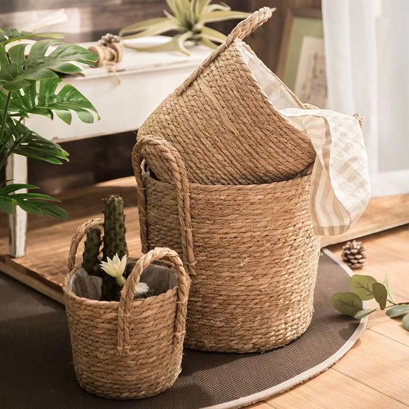 Natural Wicker Basket, Clothes Storage - Image 5