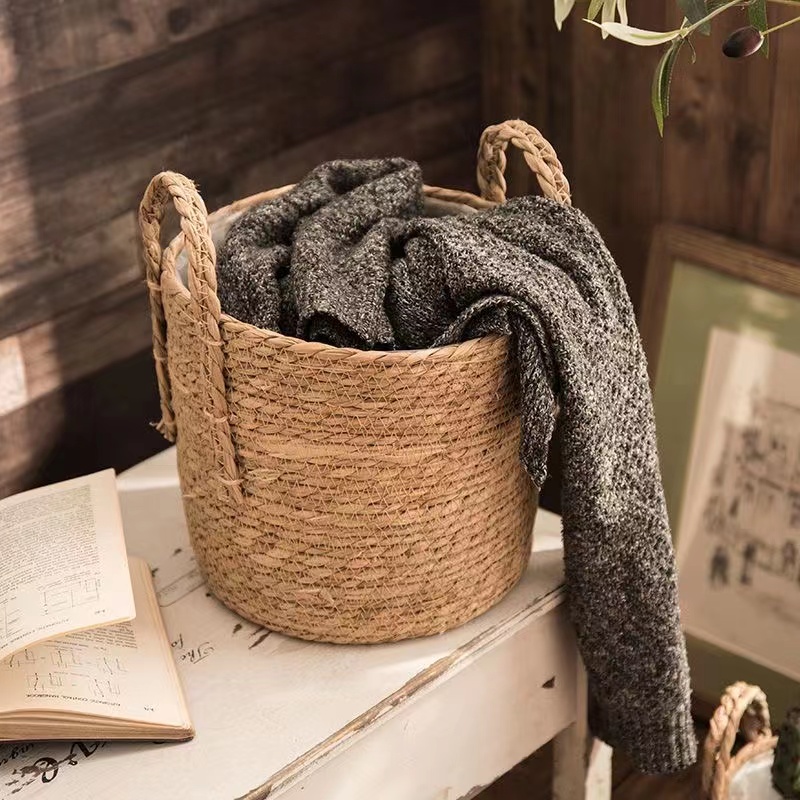 Natural Wicker Basket, Clothes Storage - Image 6