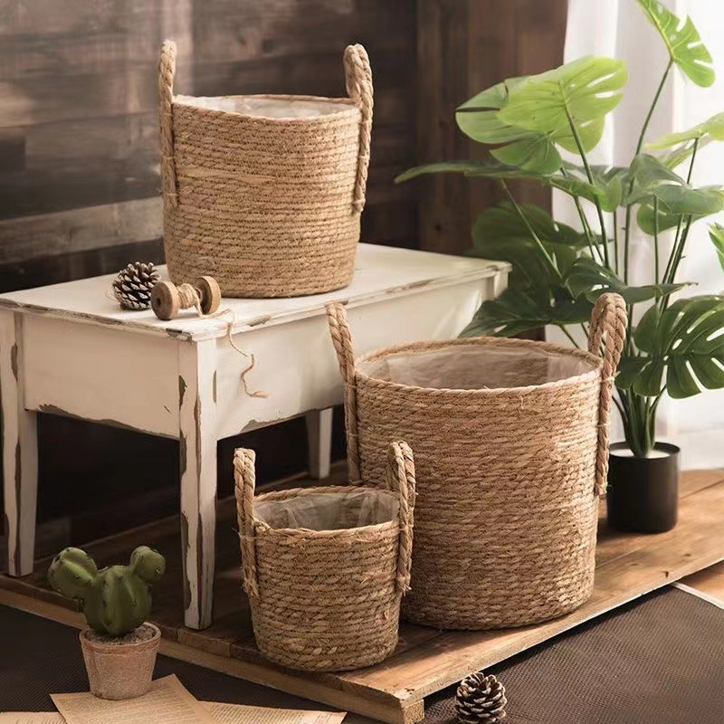 Natural Wicker Basket, Clothes Storage