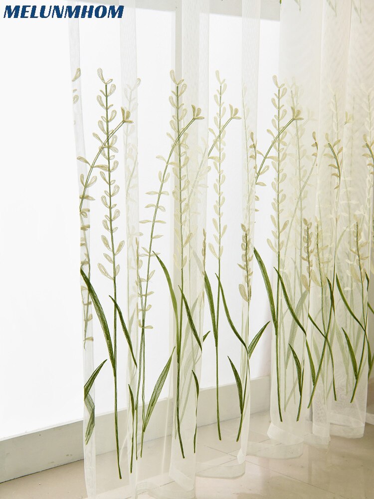 Woven Cortina Rice Spike Tulle Screens Curtain - Image 6