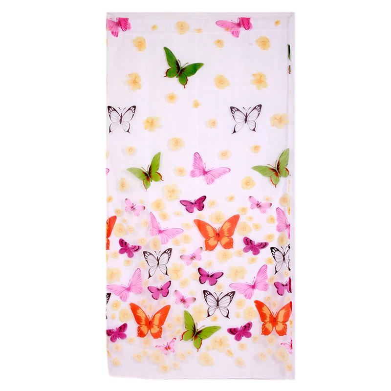 Butterflies Printed Voile Sheer Curtain - Image 5