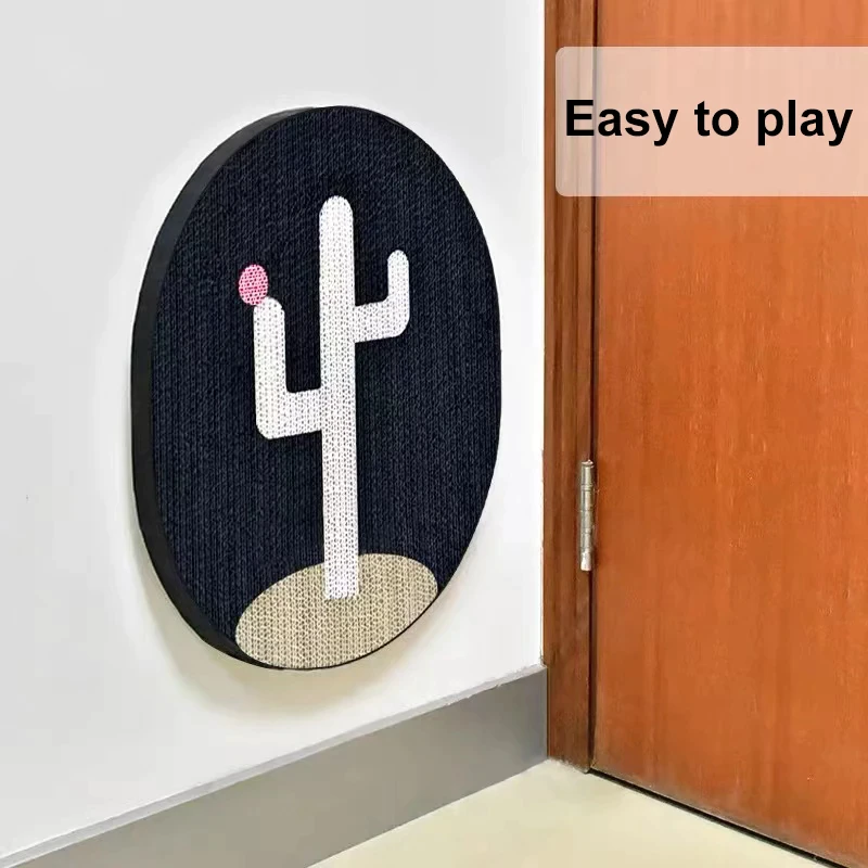 Cat Scratcher Board Kitten Scratching Toy Black - Image 2