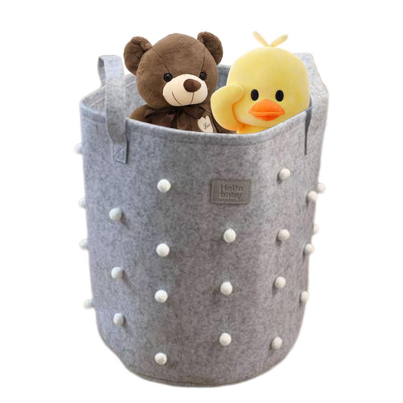 New Foldable Dirty Laundry Basket, Grey - Image 2