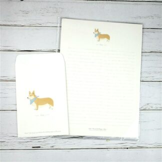 Kawaii Corgi Dog Letter Envelope Set