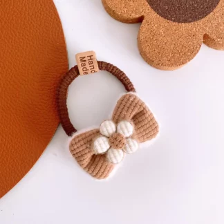 Korea Fashion Flower Scrunchie Women Girls ST4