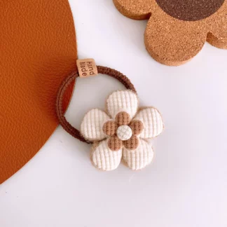 Korea Fashion Flower Scrunchie Women Girls ST3