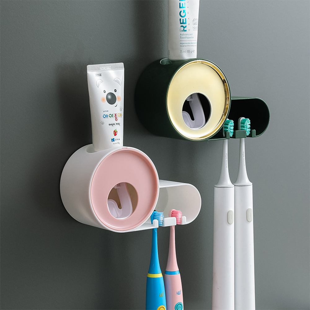 New Toothpaste Dispenser Toothbrush Holder - Image 2