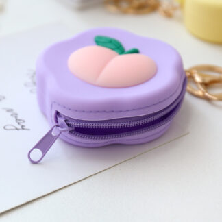 New Cartoon Animal Silicone Round Shape Coin Purse