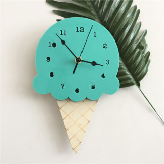 Nordic Ice Cream Wall Clocks Kids Room Decoration