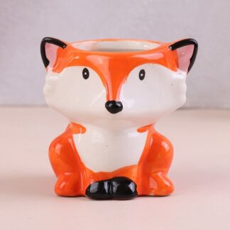 Nordic New Style Ceramic Animal Flower Pot Cartoon, Fox