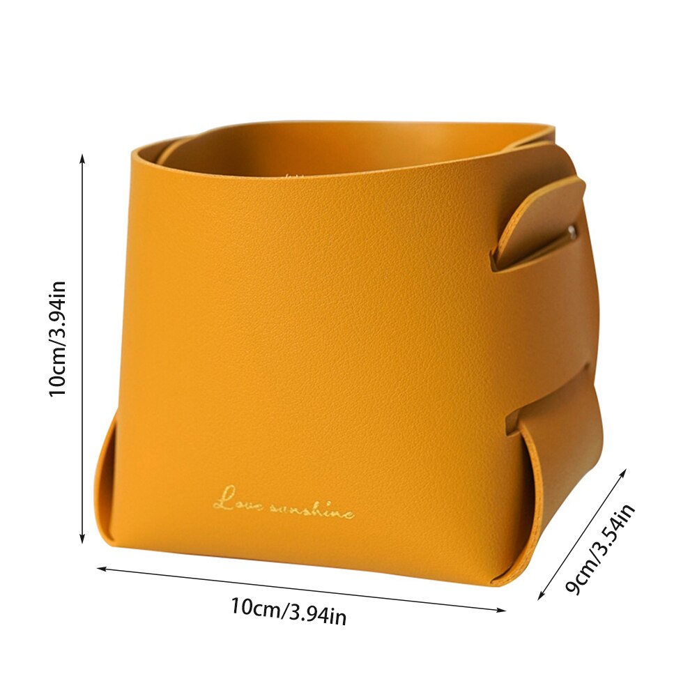 Nordic Style PU Leather Pen Holder Storage Box - Image 2