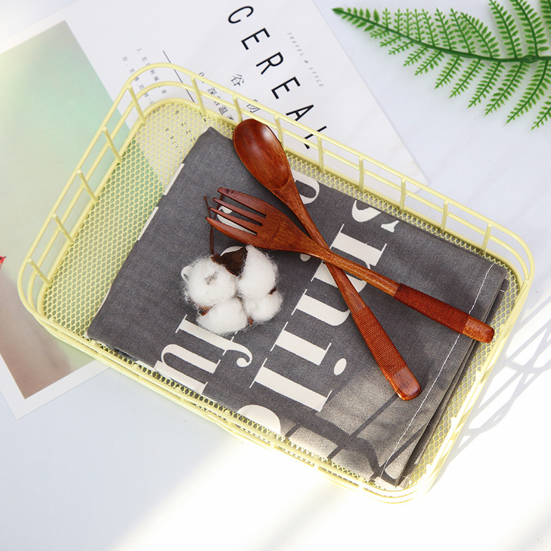 Nordic Rectangle Bathroom Storage Basket - Image 3