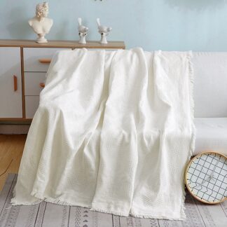 Nordic Sofa Blanket White Bohemian Throw Blankets