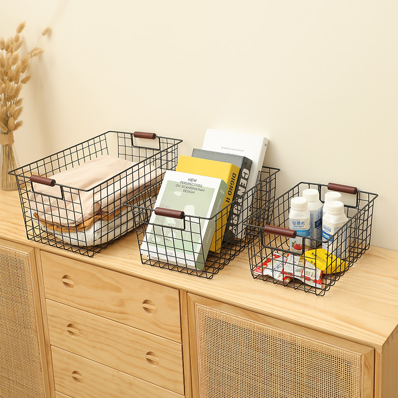 Nordic Wrought Iron Storage Laundry Baskets - Image 5