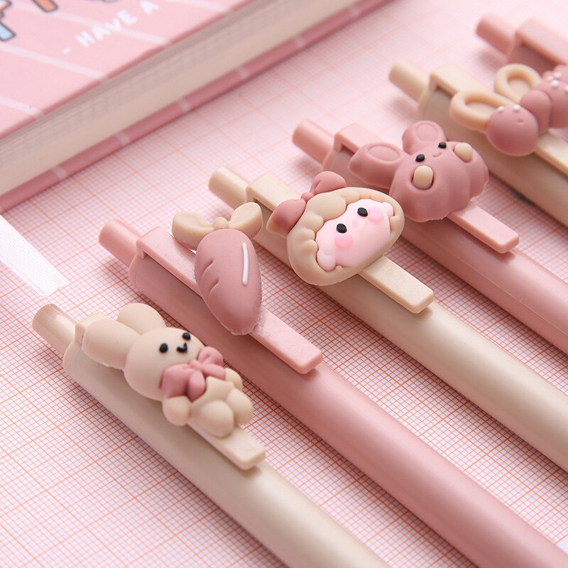 Pink Cute Ballpoint Stationery Test Pressure Pens - Image 4