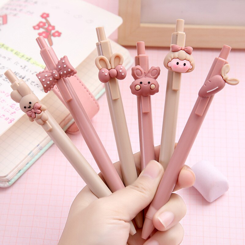 Pink Cute Ballpoint Stationery Test Pressure Pens - Image 6