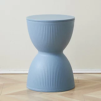 Side Table Creative Design Hourglass Bedside Blue