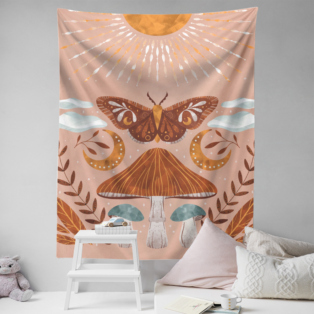 Psychedelic Butterfly Tapestry Aesthetic Room Decor - Image 2
