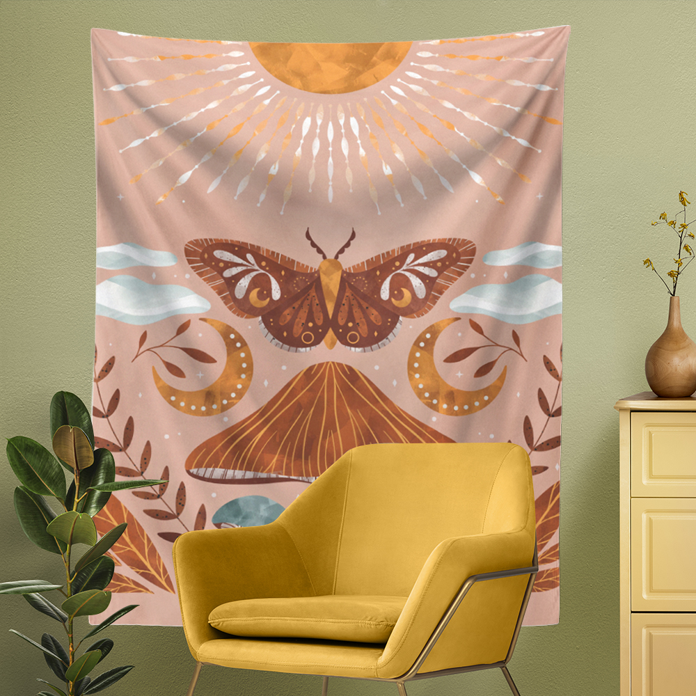 Psychedelic Butterfly Tapestry Aesthetic Room Decor - Image 4