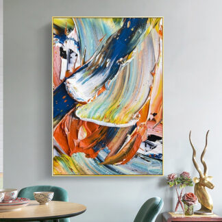 Abstract Picture Painting By Numbers With Frame Large Size