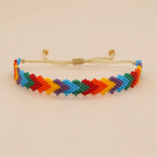 Rainbow Heart Bracelet For Women