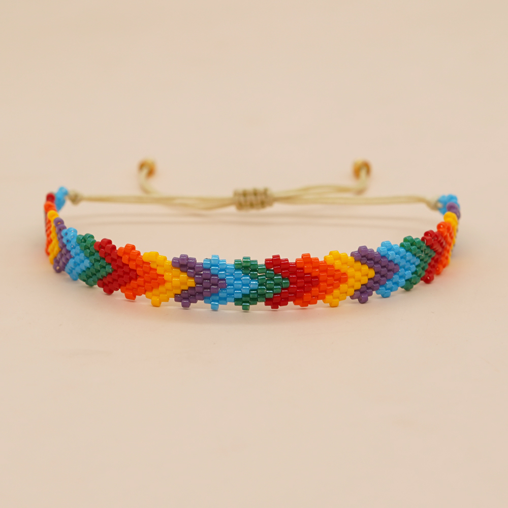 Rainbow Heart Bracelet For Women