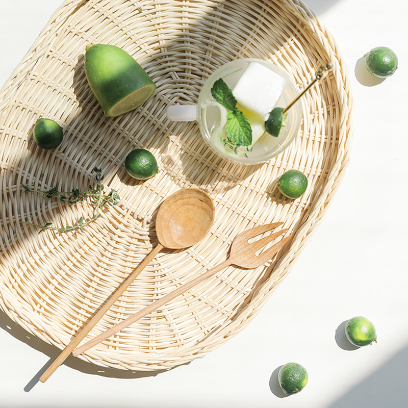 Bread Basket White Rattan Storage Baskets - Image 4