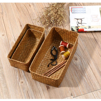 Rectangle Hand Woven Storage Basket