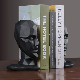 Resin Human Face Brain Bookends