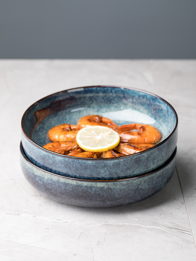 Retro Ceramic Bowl Nordic Creative Dish Bowl - Image 3