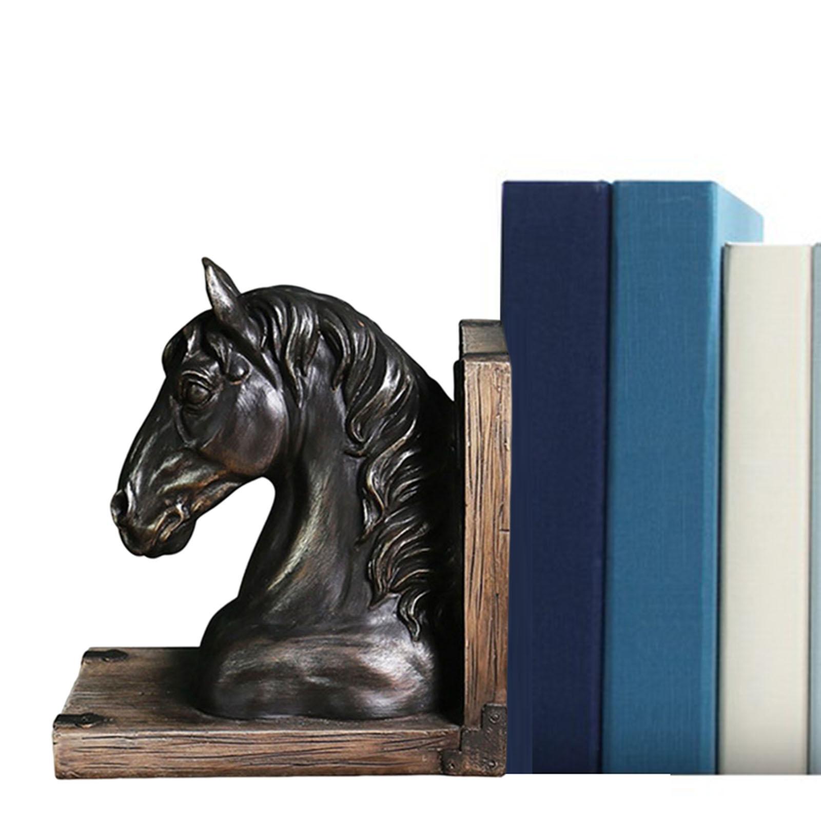 Retro Horse Head Statue Book Stopper - Image 5