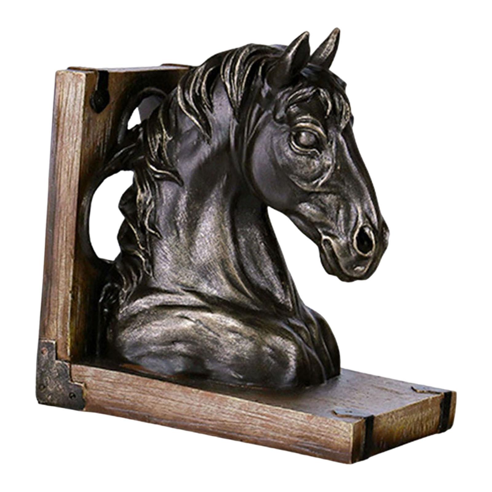 Retro Horse Head Statue Book Stopper - Image 6