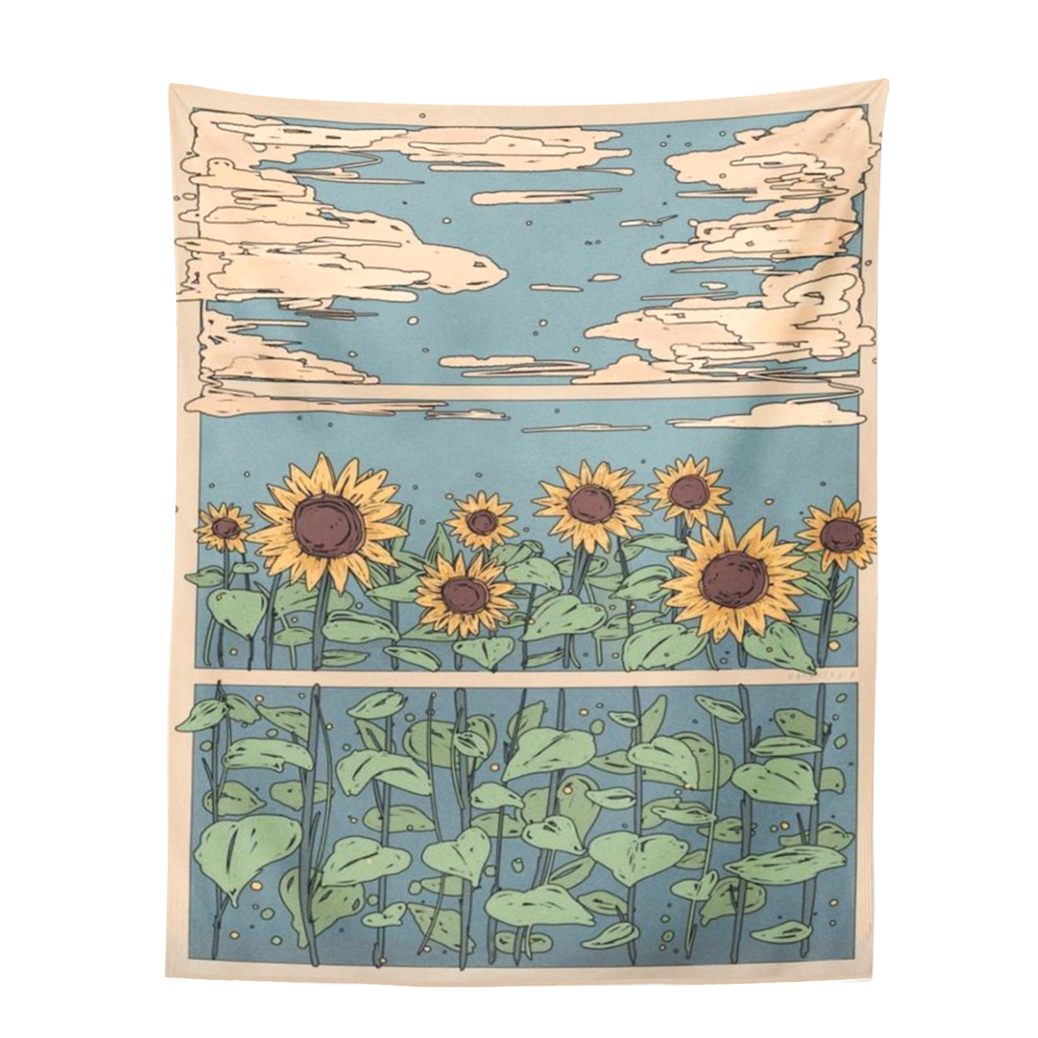 Flower Retro 70s Hippie Tapestry Wall Hanging - Image 6
