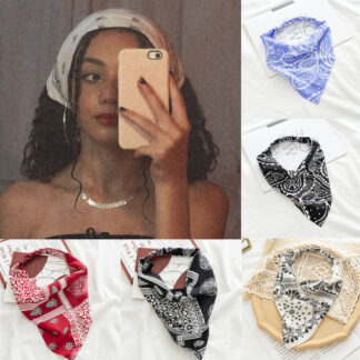 Triangle Bandanas Women Elastic Hairband
