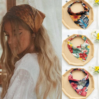 Boho Bandannas Girls Floral Triangle Hair